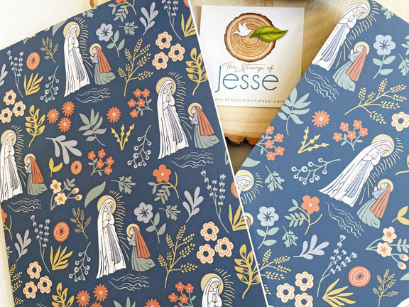 Our Lady of Lourdes Catholic Notebook & Prayer Journal - Shepherd Me Shop