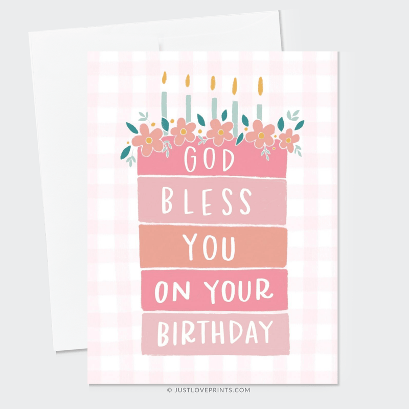 God Bless You On Your Birthday Greeting Card - Shepherd Me Shop