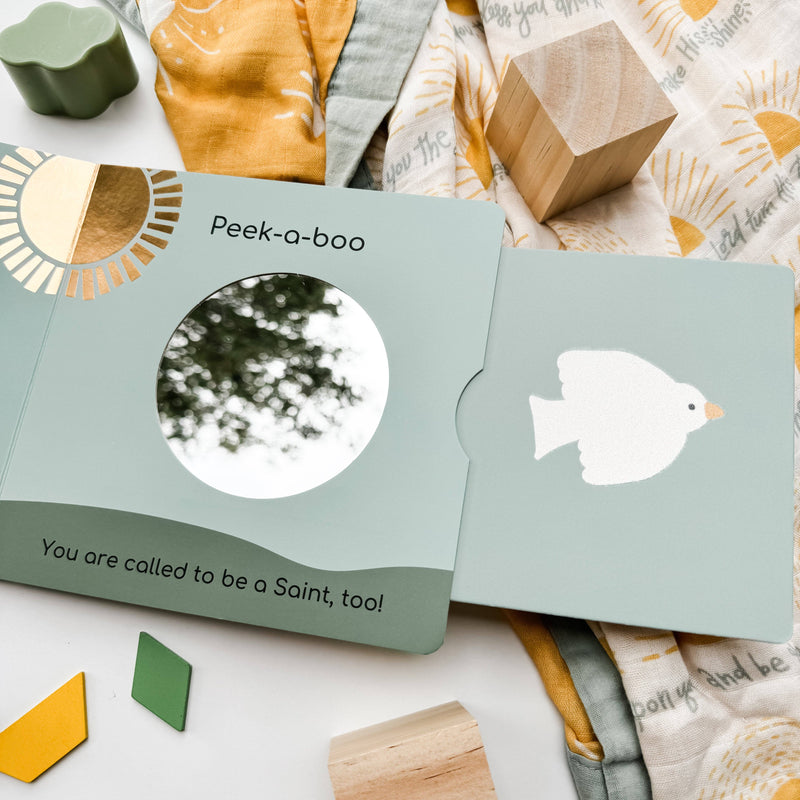 Peek-a-Boo Saints Board Book - Shepherd Me Shop