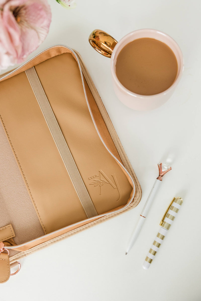 Bible Cover Crossbody: Caramel
