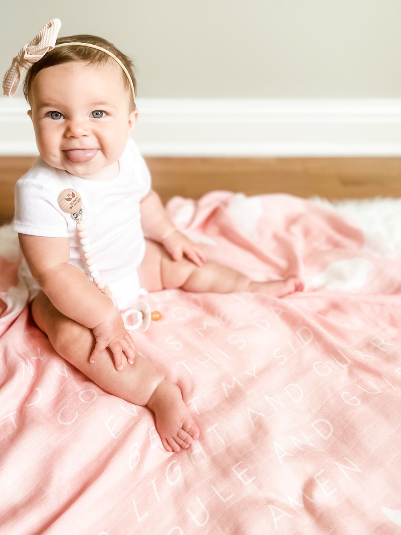 Guardian Angel Baby Swaddle: Pink