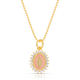 Our Lady of Lourdes Necklace: Pink