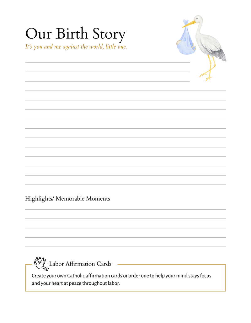 Catholic Pregnancy & Baby Journal