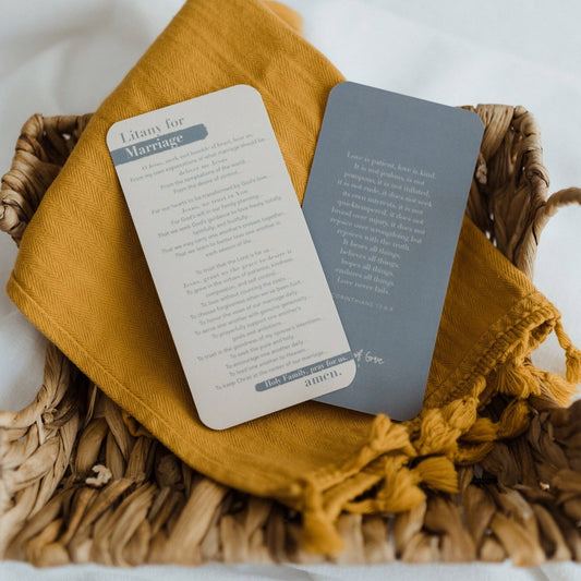 Litany for Marriage Prayer Card - Shepherd Me Shop