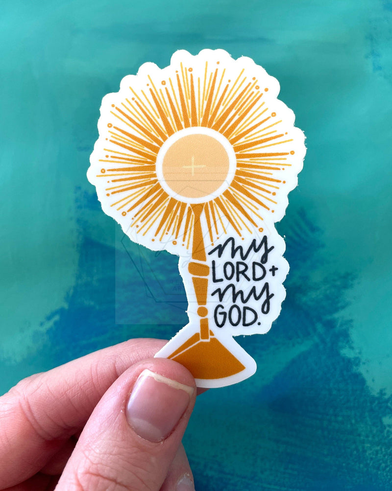My Lord & My God Monstrance Sticker