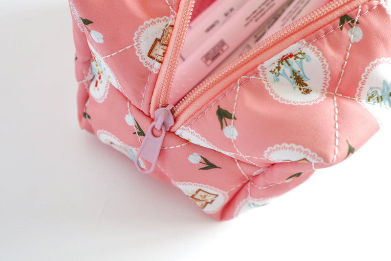Marian Pink Quilted Pouch