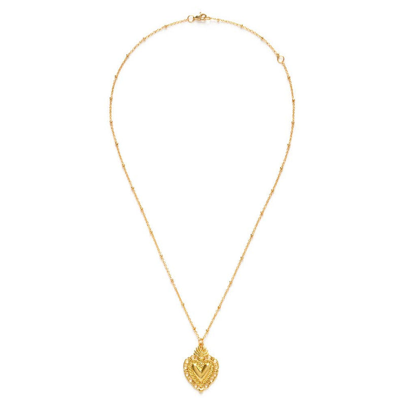 Flame of Love Heart Necklace