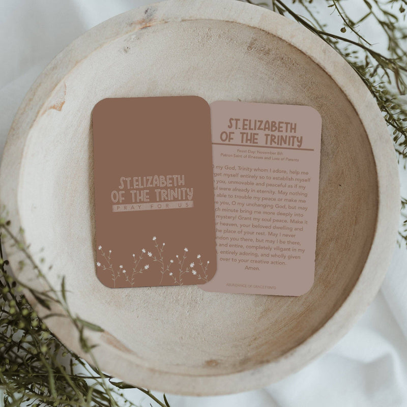 St. Elizabeth of the Trinity Prayer Card - Shepherd Me Shop