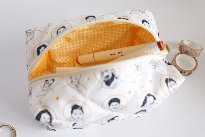 Saints Quilted Pouch