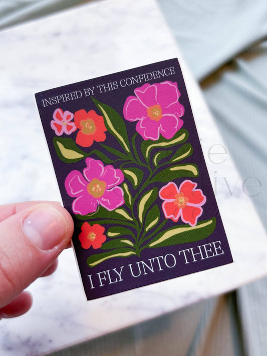 I Fly Unto Thee, Memorare Sticker