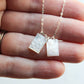 Mother of Pearl Scapular Necklace – Sterling Silver Marian Necklace