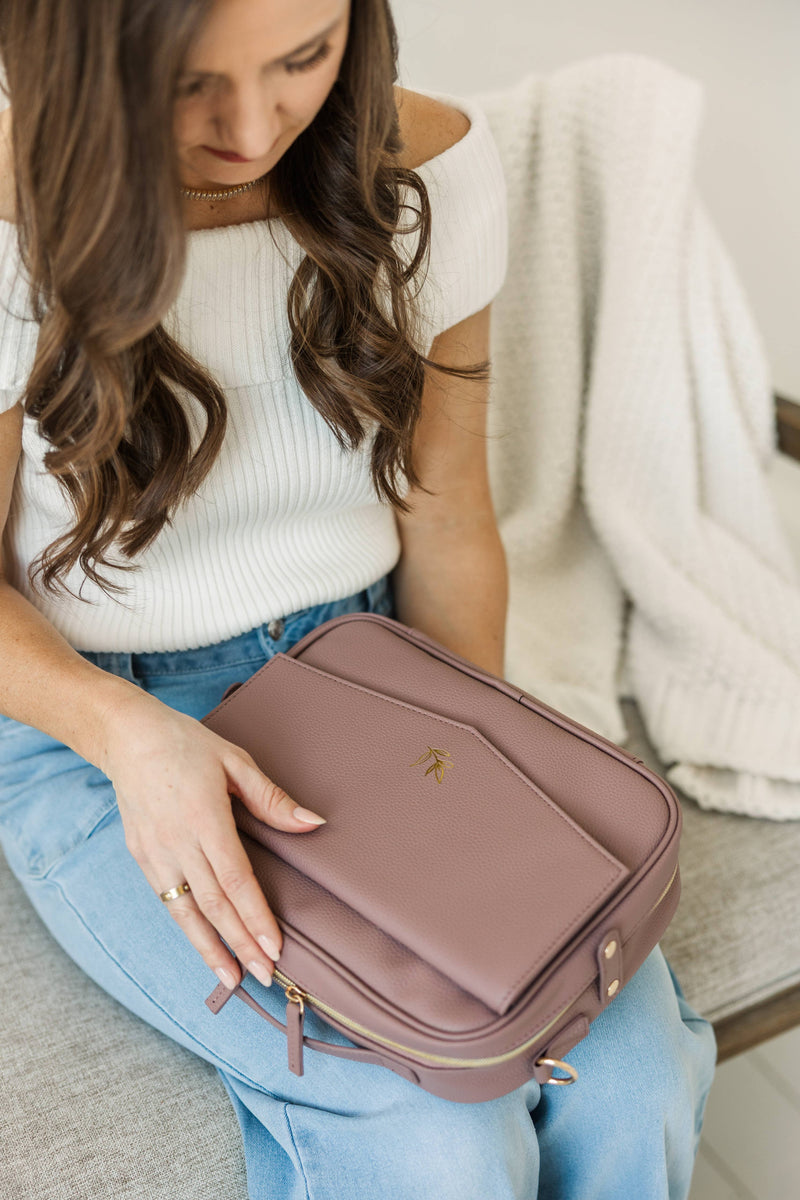 Bible Bag Crossbody: Lavender Bible Cover