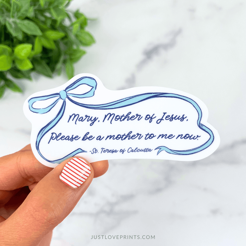 Mary...Be a Mother To Me Now Vinyl Sticker
