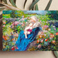 Our Lady Among the Flowers Catholic Art Print - Shepherd Me Shop
