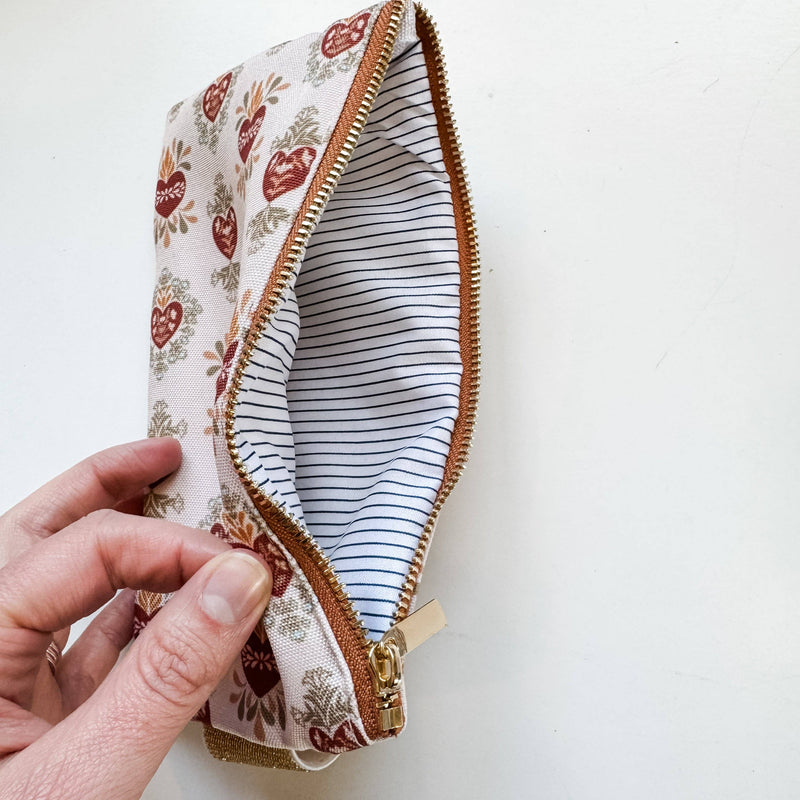 Holy Family Hearts Catholic Bible Pouch