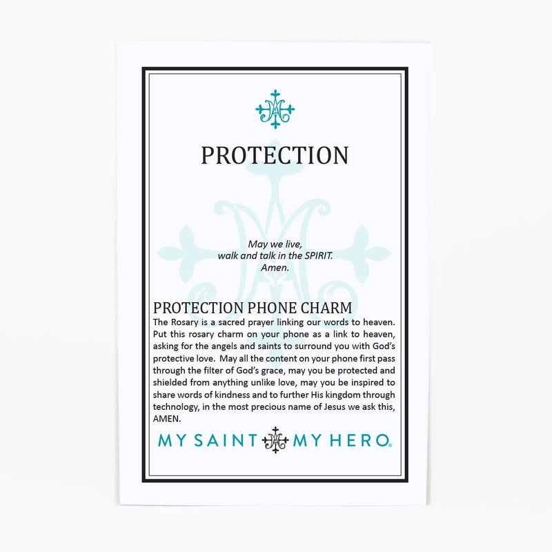 Rosary Phone Charm: Blue