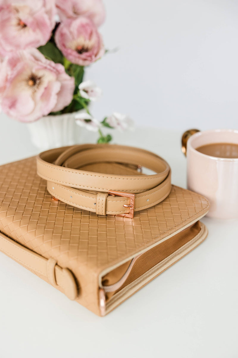 Bible Cover Crossbody: Caramel