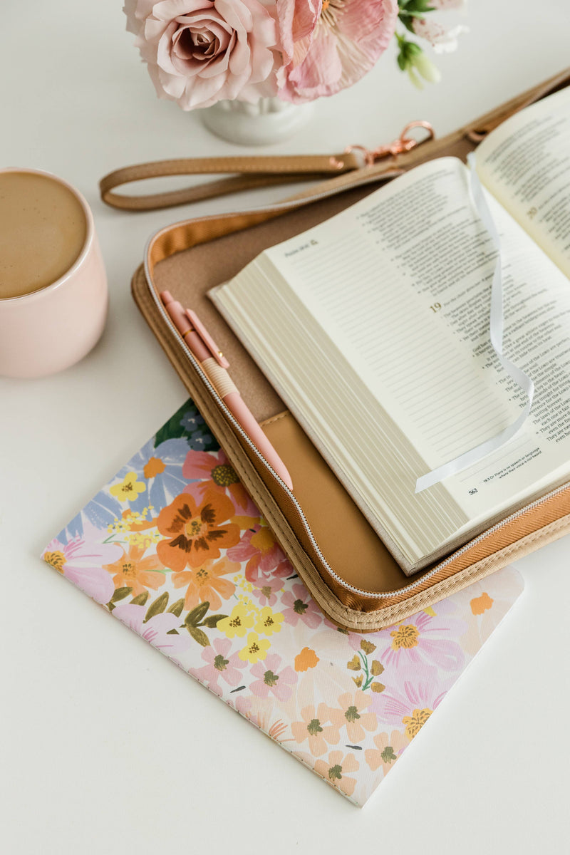 Bible Cover Crossbody: Caramel
