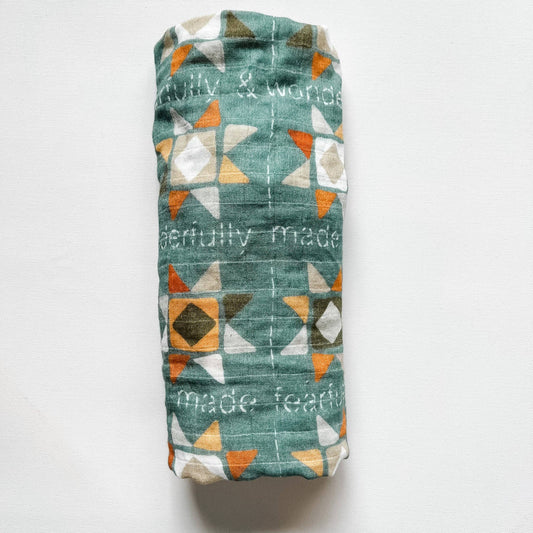 Fearfully and Wonderfully Made Baby Swaddle – Catholic Muslin Blanket - Shepherd Me Shop