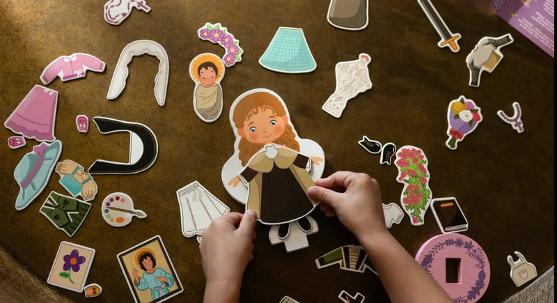 My Saint Thérèse Magnetic Wooden Dress-Up Doll - Shepherd Me Shop