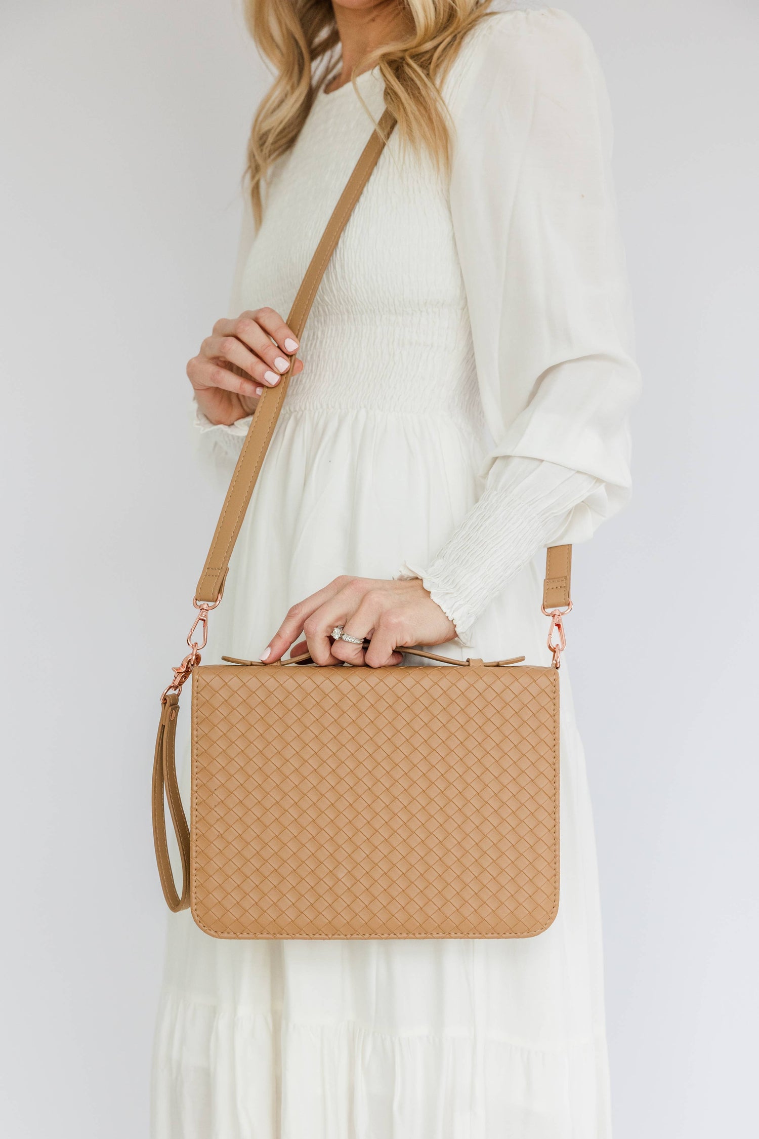 Bible Cover Crossbody: Caramel