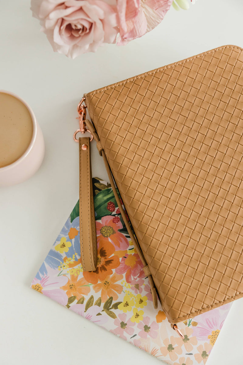 Bible Cover Crossbody: Caramel