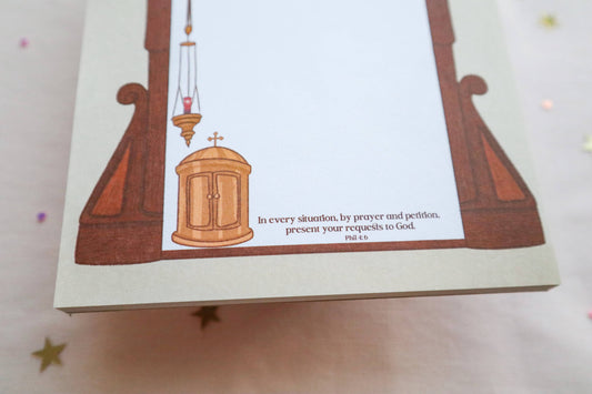 Adoration Chapel Prayer Notepad