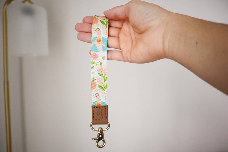 Immaculate Heart Wristlet Keychain
