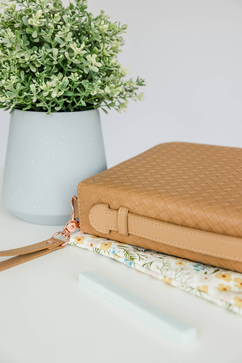 Bible Cover Crossbody: Caramel