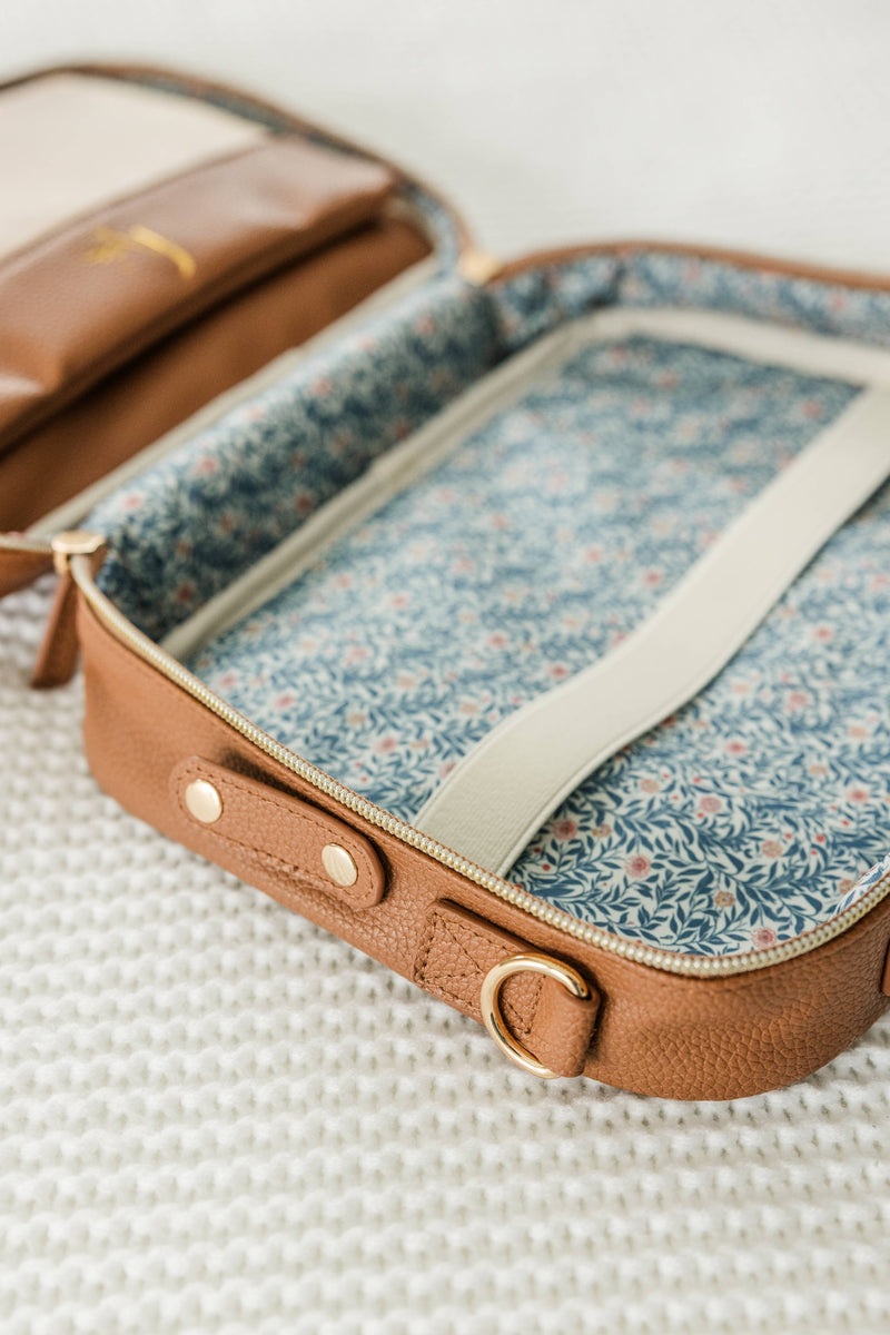 Bible Bag Crossbody: Mocha Bible Cover