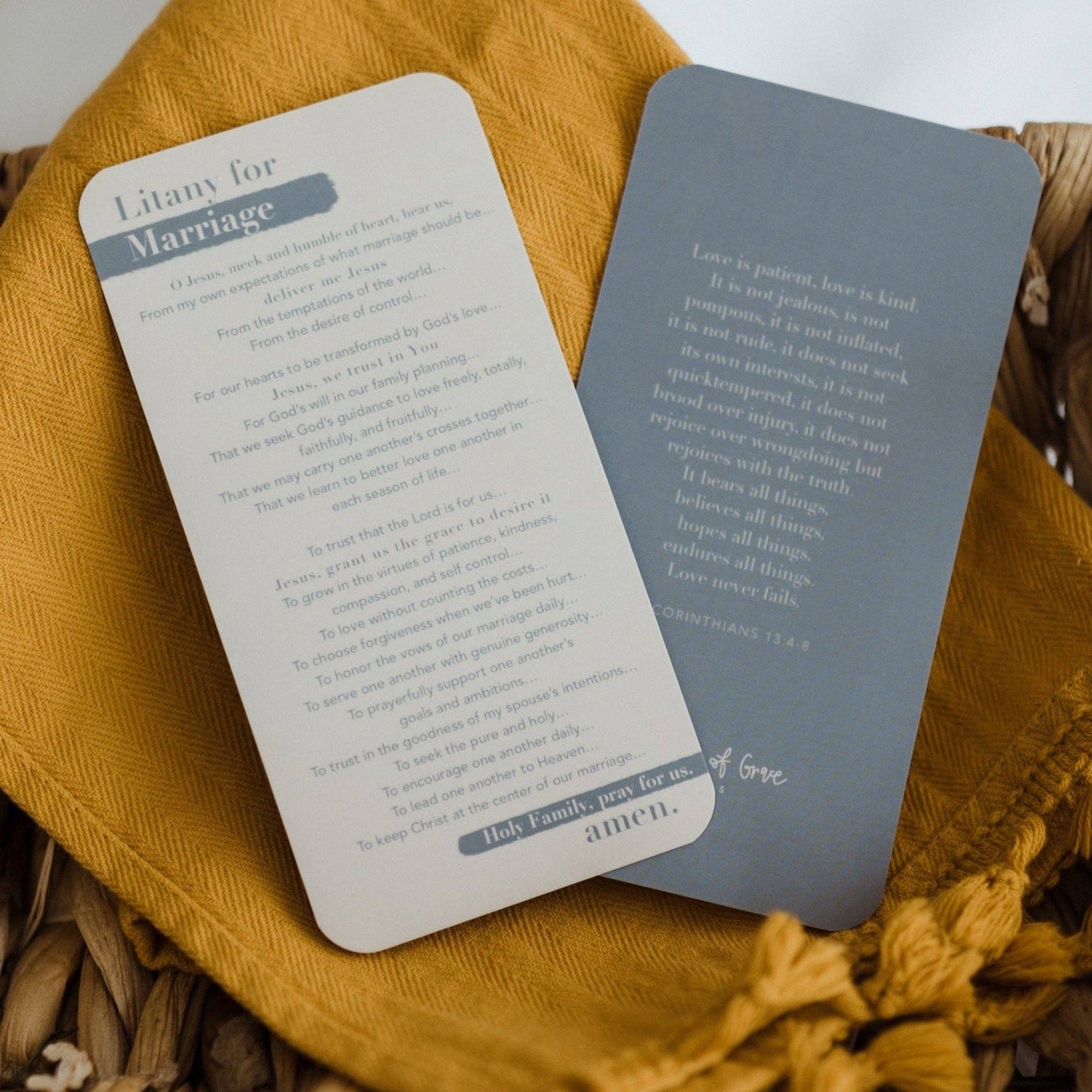 Litany for Marriage Prayer Card - Shepherd Me Shop