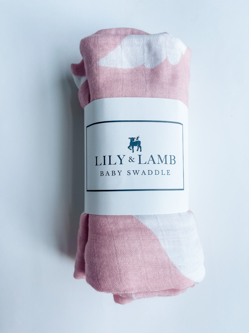 Guardian Angel Baby Swaddle: Pink