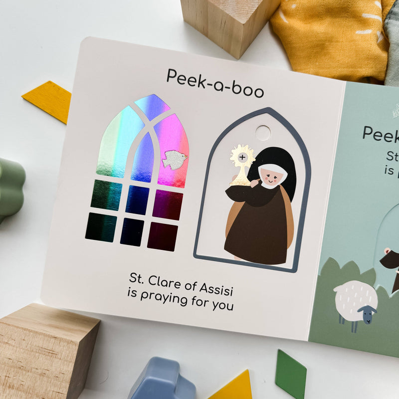 Peek-a-Boo Saints Board Book - Shepherd Me Shop