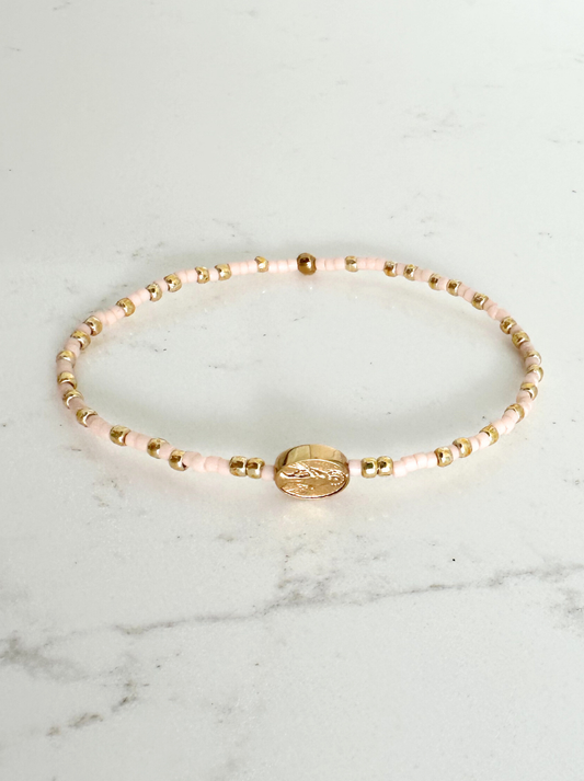 Miraculous Medal Bracelet: Pink
