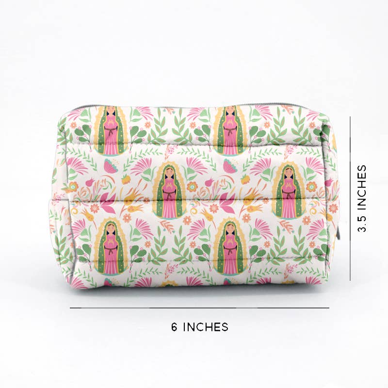 Our Lady of Guadalupe lightweight waterproof puffer pouch