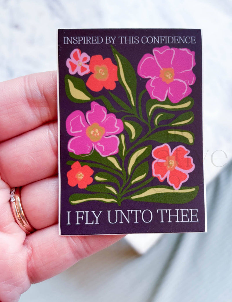 I Fly Unto Thee, Memorare Sticker