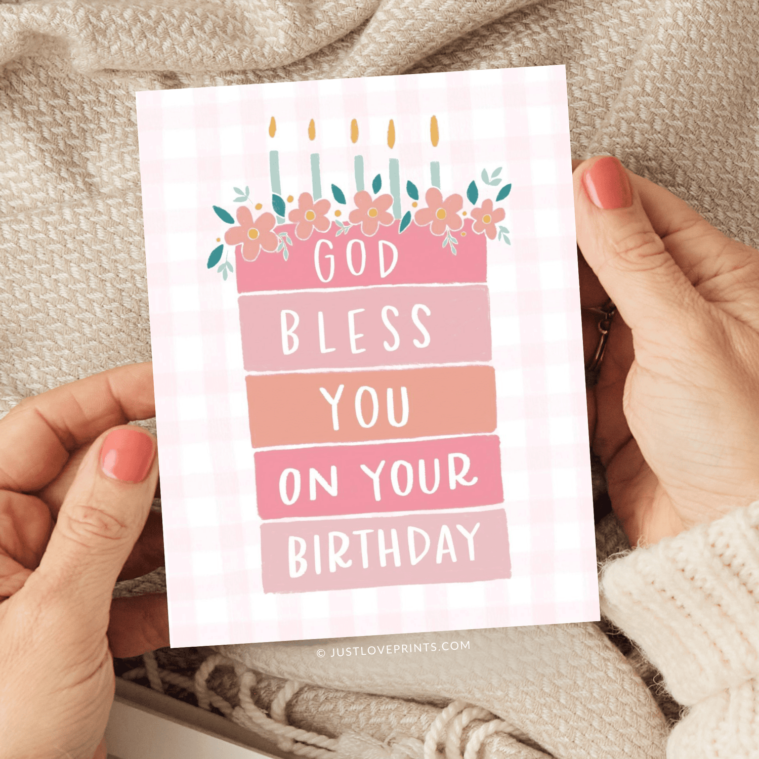 God Bless You On Your Birthday Greeting Card - Shepherd Me Shop