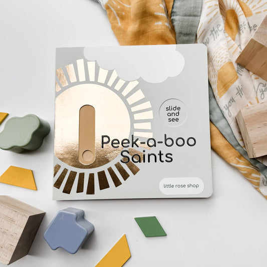 Peek-a-boo Saints Catholic Board Book - Shepherd Me Shop