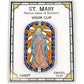 Enameled Blessed Mother Visor Clip