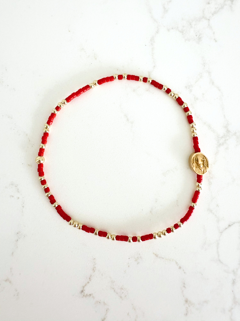 St. John Paul II Bracelet: Papal Red