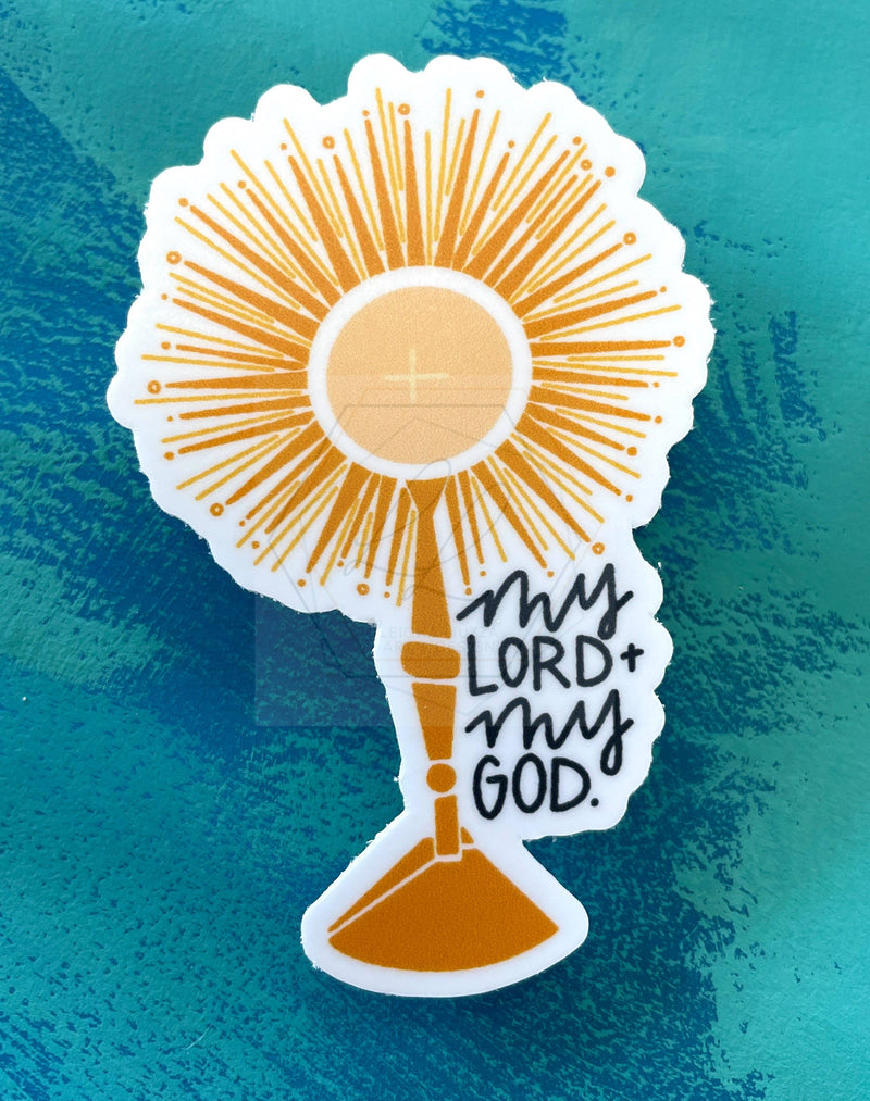 My Lord & My God Monstrance Sticker