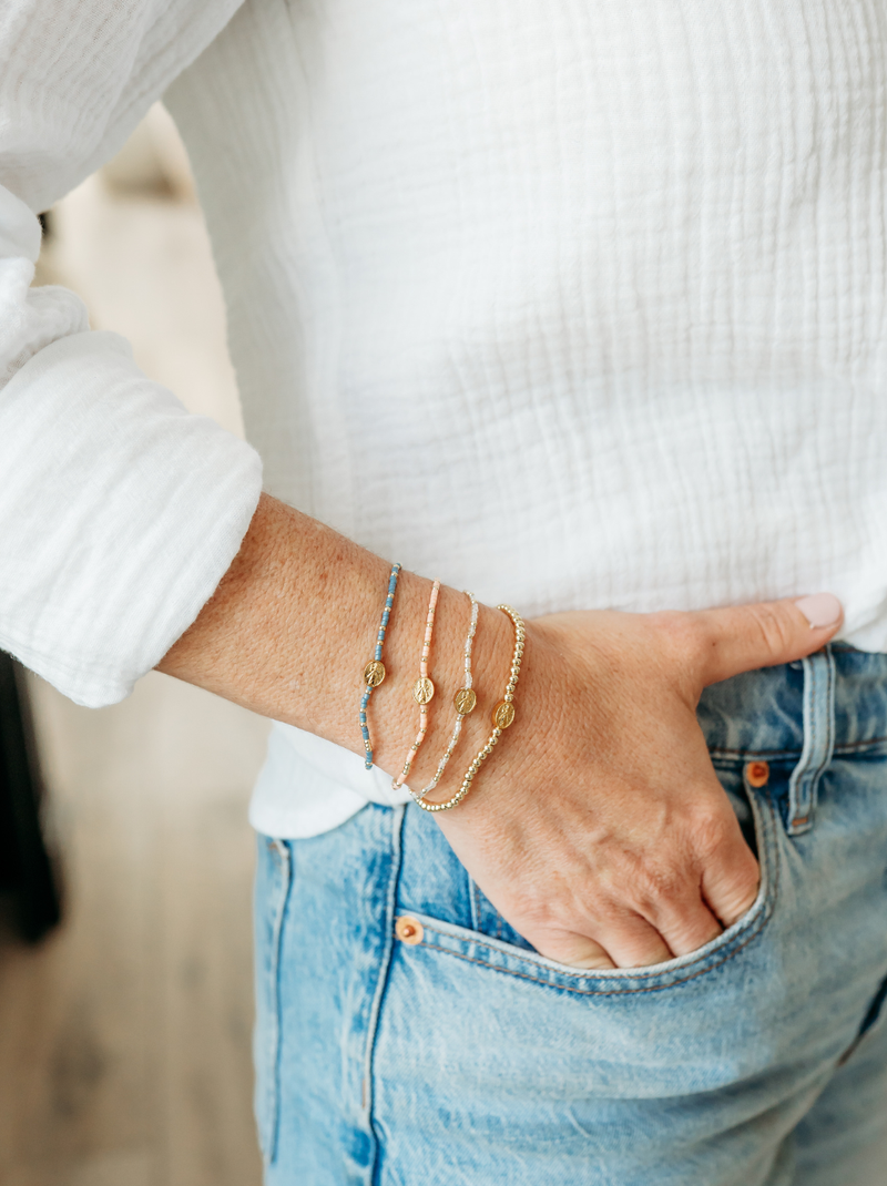 Divine Mercy Bracelets: Ocean Blue