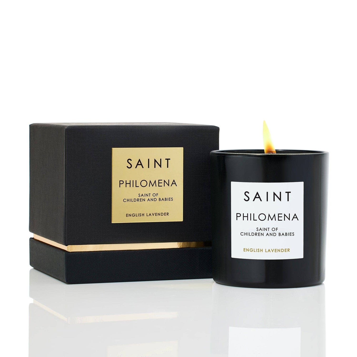 Saint Philomena Prayer Candle: English Lavender - Shepherd Me Shop