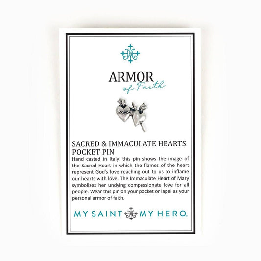 Sacred & Immaculate Heart Pin