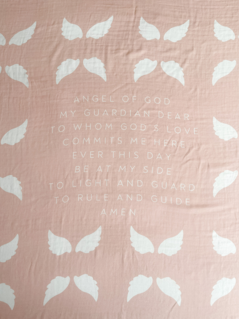 Guardian Angel Baby Swaddle: Pink