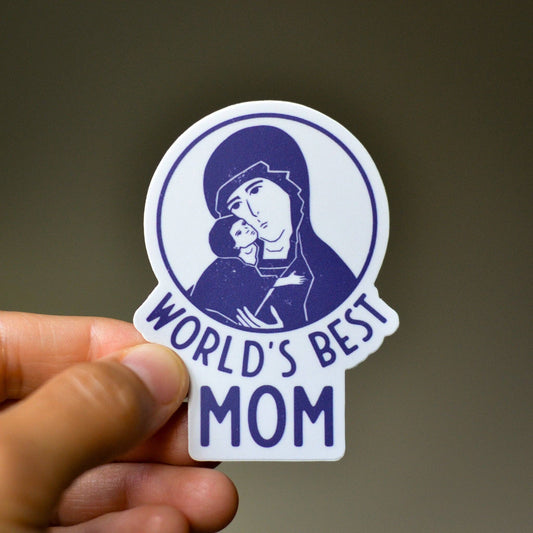Our Lady of Tenderness Vinyl Sticker - Shepherd Me Shop