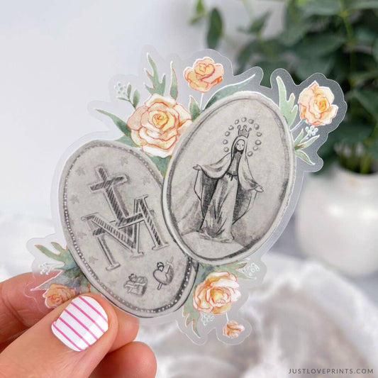 Miraculous Medal Vinyl Sticker - Shepherd Me Shop