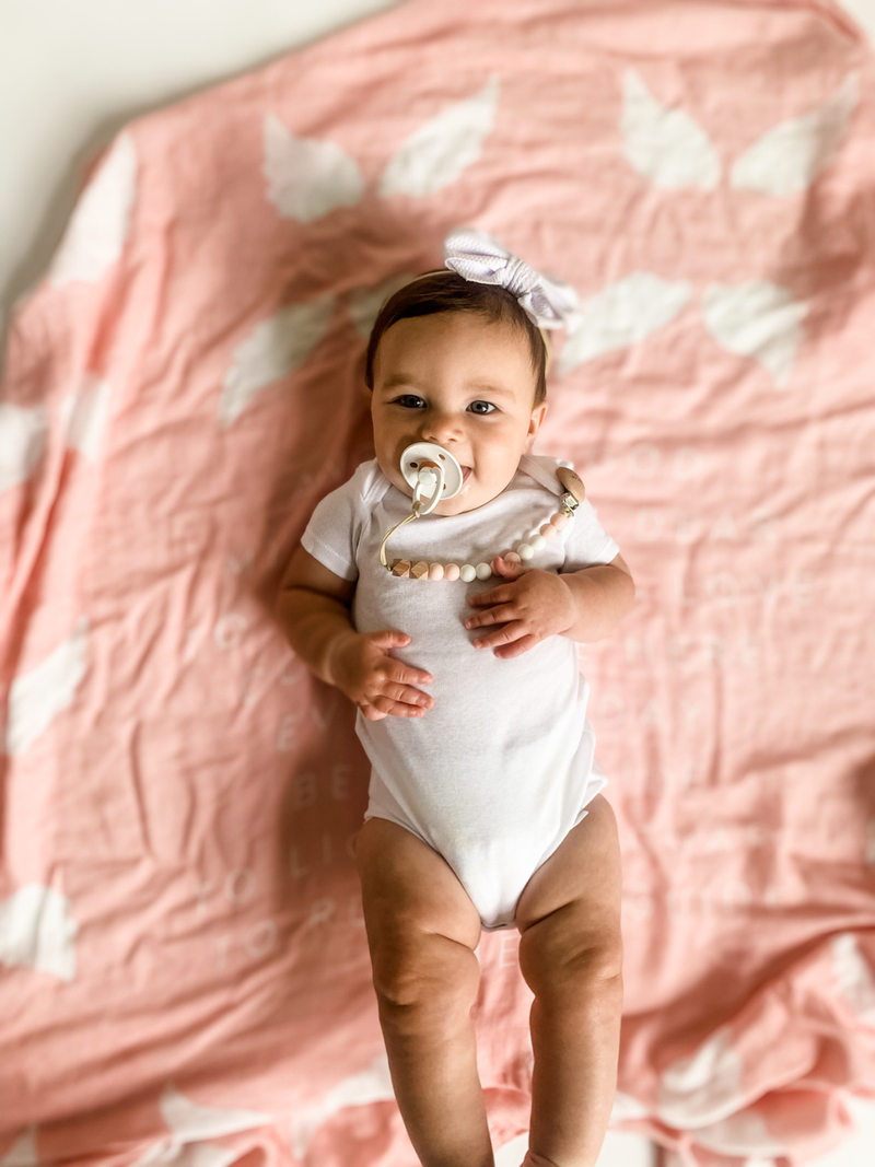 Guardian Angel Baby Swaddle: Pink