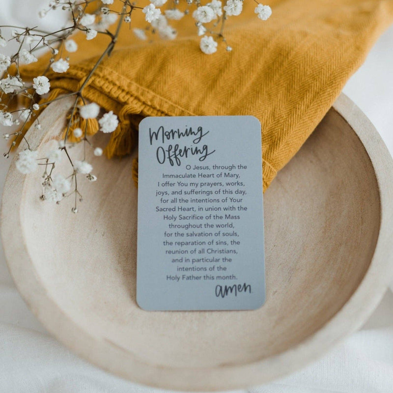 The Morning Offering Prayer Card