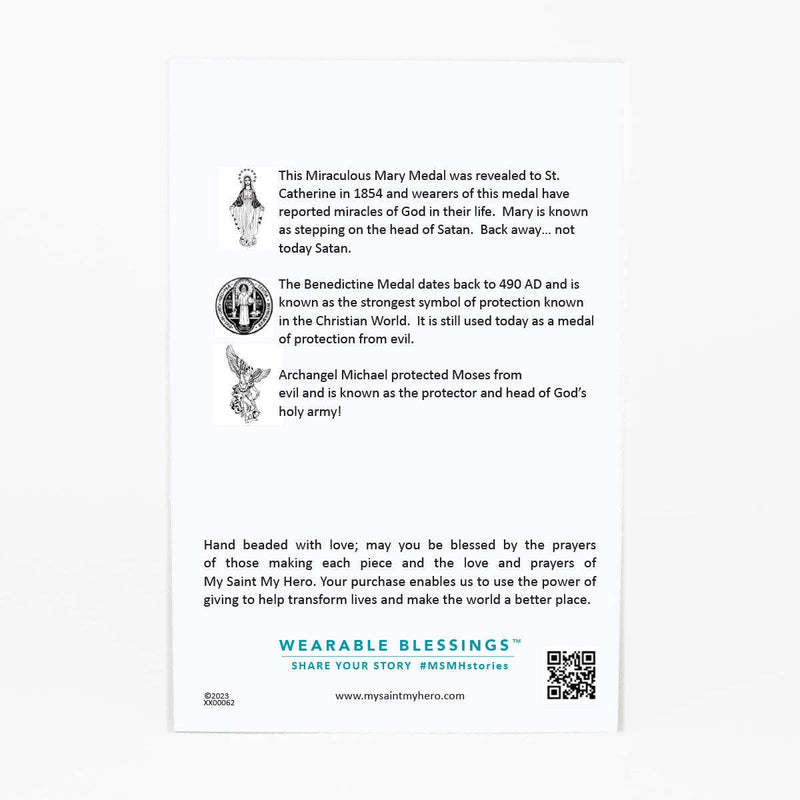 Rosary Phone Charm: Blue